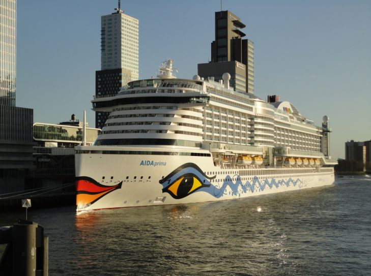 AIDAprima - Überführungsfahrt von Rotterdam nach Hamburg
